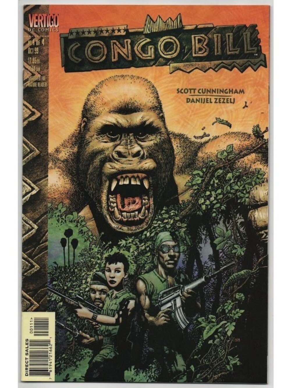 Congo Bill 1 DC Comics Vertigo 1999 VF+ 8.5 Scott Cunningham